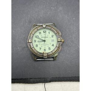 Vintage Milan Quartz Watch Men's Bronze Tone Fixed Bezel MLN810 37MM 100ft